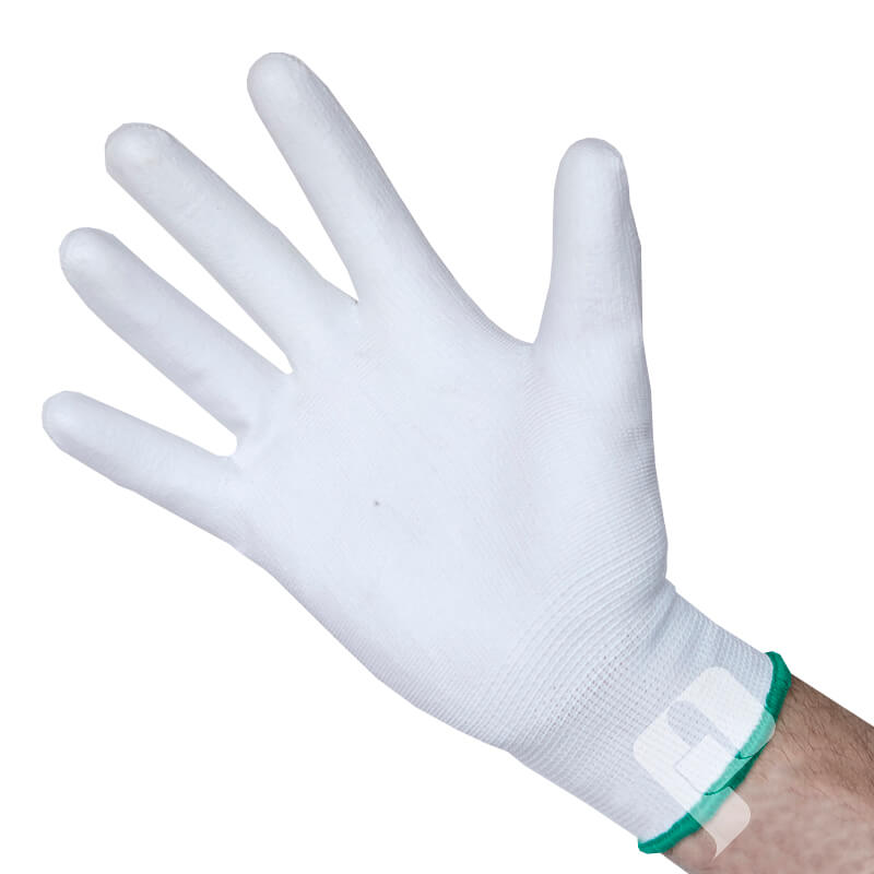 GUANTE POLIESTER PU BLANCO